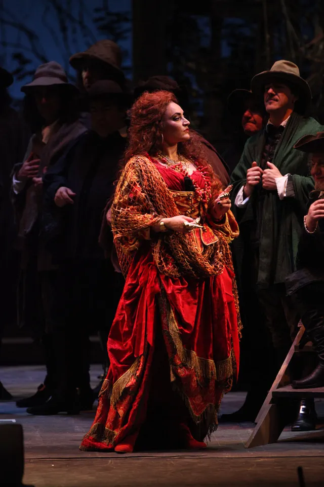 Nicole Piccolomini as Ulrica in Un ballo in maschera at Teatro Massimo Bellini di Catania