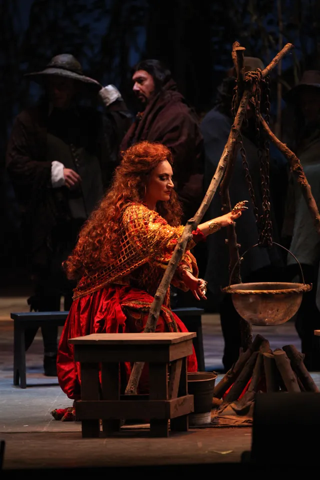Nicole Piccolomini as Ulrica in Un ballo in maschera at Teatro Massimo Bellini di Catania