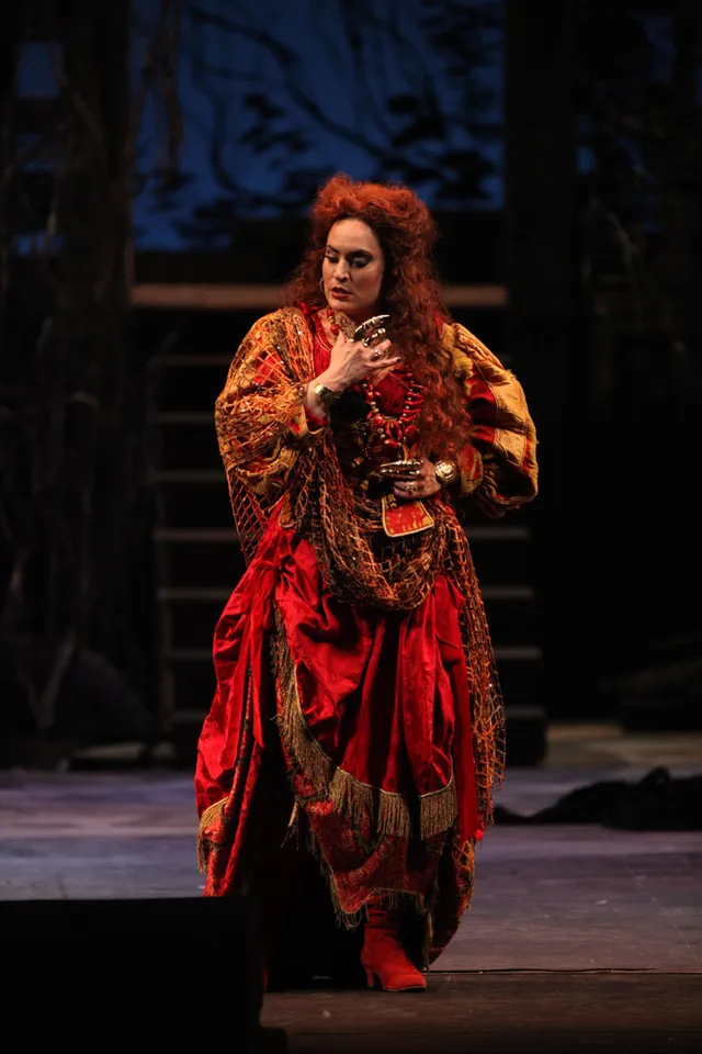 Nicole Piccolomini as Ulrica in Un ballo in maschera at Teatro Massimo Bellini di Catania