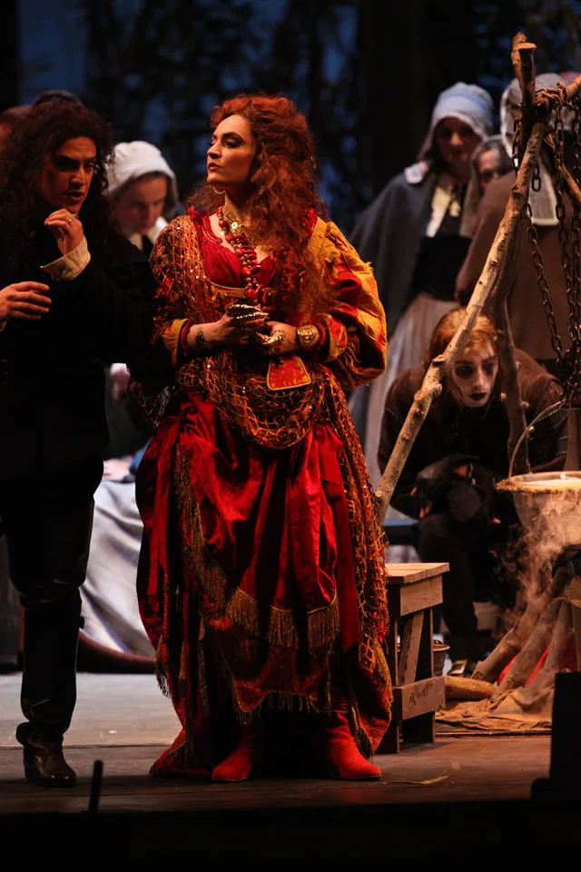 Nicole Piccolomini as Ulrica in Un ballo in maschera at Teatro Massimo Bellini di Catania
