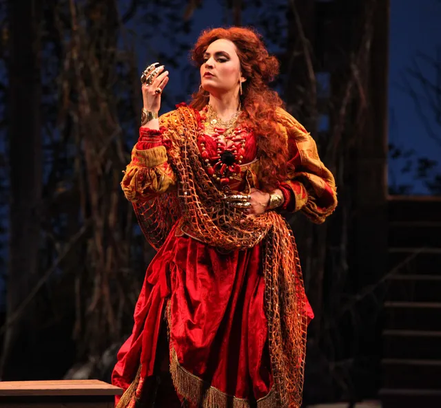 Nicole Piccolomini as Ulrica in Un ballo in maschera at Teatro Massimo Bellini di Catania