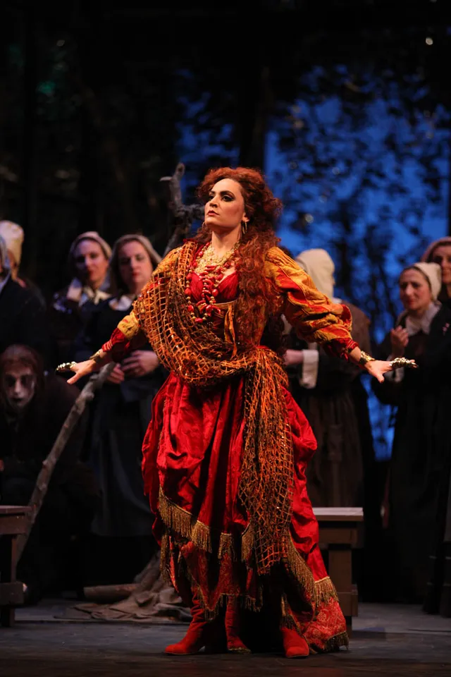 Nicole Piccolomini as Ulrica in Un ballo in maschera at Teatro Massimo Bellini di Catania