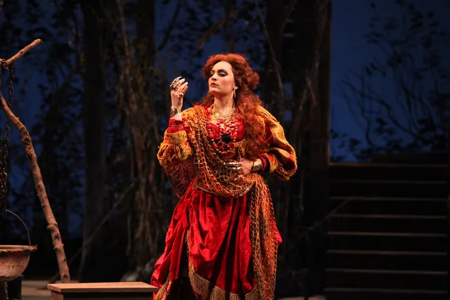 Nicole Piccolomini as Ulrica in Un ballo in maschera at Teatro Massimo Bellini di Catania