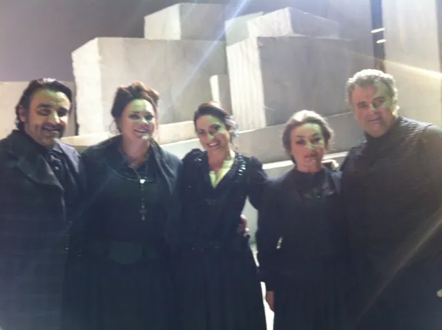 Nicole Piccolomini as Lola in Cavalleria rusticana at Opéra national de Paris