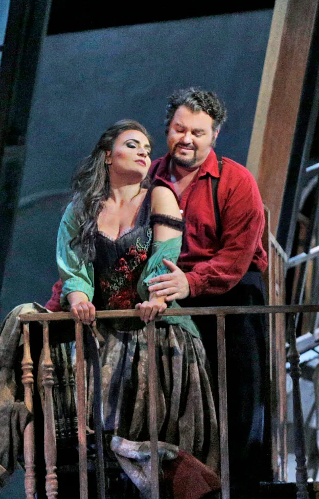 Nicole Piccolomini as Maddalena in Rigoletto at Santa Fe Opera